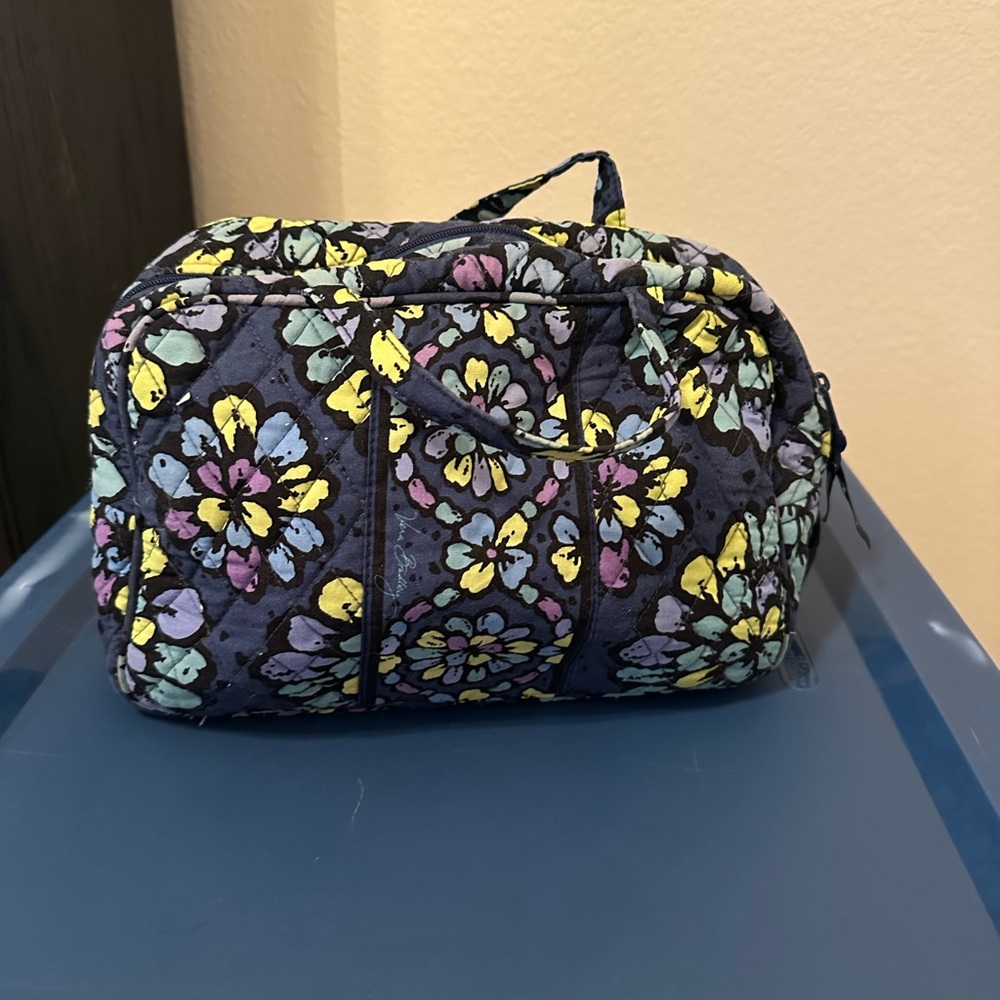 Vera Bradley Cosmetic Bag in Indigo Pop
